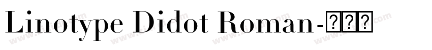 Linotype Didot Roman字体转换